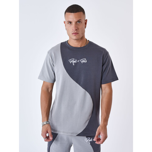 Vêtements Homme splatter-print logo cotton T-shirt Project X Paris Tee Shirt 2310008 Gris