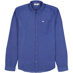 Vêtements Homme Chemises manches longues Garcia Chemise coton droite Bleu