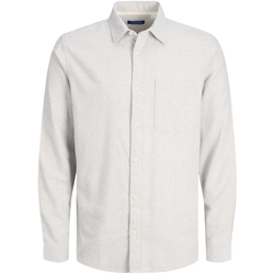 Vêtements Homme Chemises manches longues Jack & Jones Chemise regular fit Blanc