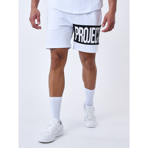 Vêtements Homme striped Shorts / Bermudas Project X Paris Short 2340038 Blanc