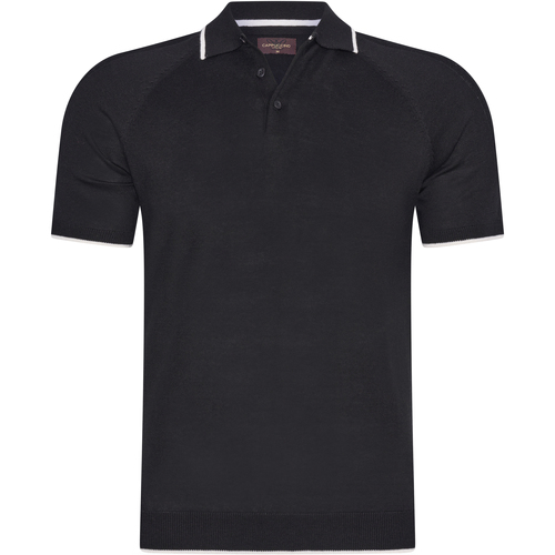 Vêtements Homme Swiss Alpine Mil Cappuccino Italia Tipped Tricot Polo Noir