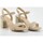 Chaussures Femme Sandales et Nu-pieds Keslem Sandalias  en color taupe para señora Beige