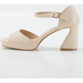 Chaussures Femme Sandales et Nu-pieds Keslem Sandalias  en color beige para señora Beige