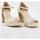 Chaussures Femme Sandales et Nu-pieds Keslem Sandalias  en color beige para señora Beige