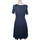 Vêtements Femme Utilisez au minimum 1 lettre majuscule robe courte  38 - T2 - M Bleu Bleu
