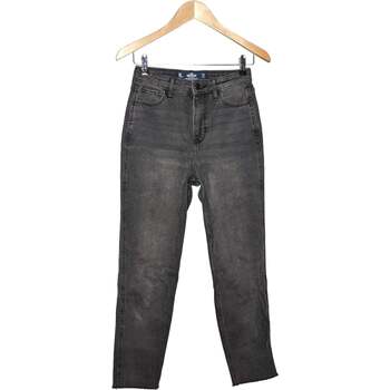 jeans hollister  jean droit femme  34 - t0 - xs gris 
