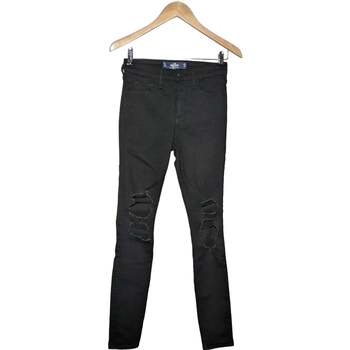 jeans hollister  jean slim femme  34 - t0 - xs noir 