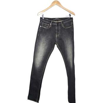 Vêtements check Jeans Emporio Armani jean slim check  38 - T2 - M Noir Noir