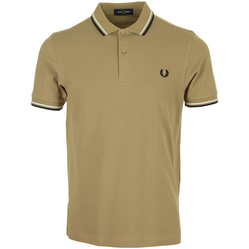 Vêtements Homme T-shirts & Polos Fred Perry Twin Tipped Shirt Marron