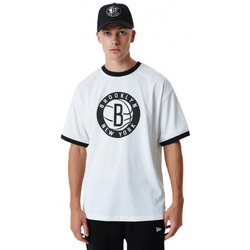 Vêtements Débardeurs / T-shirts sans manche New-Era Tee shirt Basket Ball Brooklyn Net blanc 6035710 Blanc