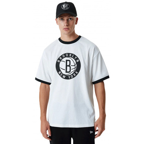 Vêtements Joggings & Survêtements New-Era Tee shirt Basket Ball Brooklyn Net blanc 6035710 - XXS Blanc