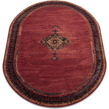 Maison & Déco Tapis Rugsx Tapis en laine POLONIA ovale SAMARKAND rubis 200x300 cm Rouge