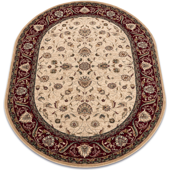 Maison & Déco Tapis Rugsx Tapis en laine OMEGA ovale ARIES fleurs 200x300 cm Beige
