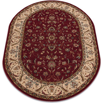 Maison & Déco Tapis Rugsx Tapis en laine OMEGA ovale ARIES fleurs 200x300 cm Rouge