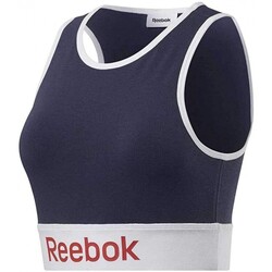 Vêtements Femme Doudounes Reebok Sport Linear Logo Cotton Bra Bleu