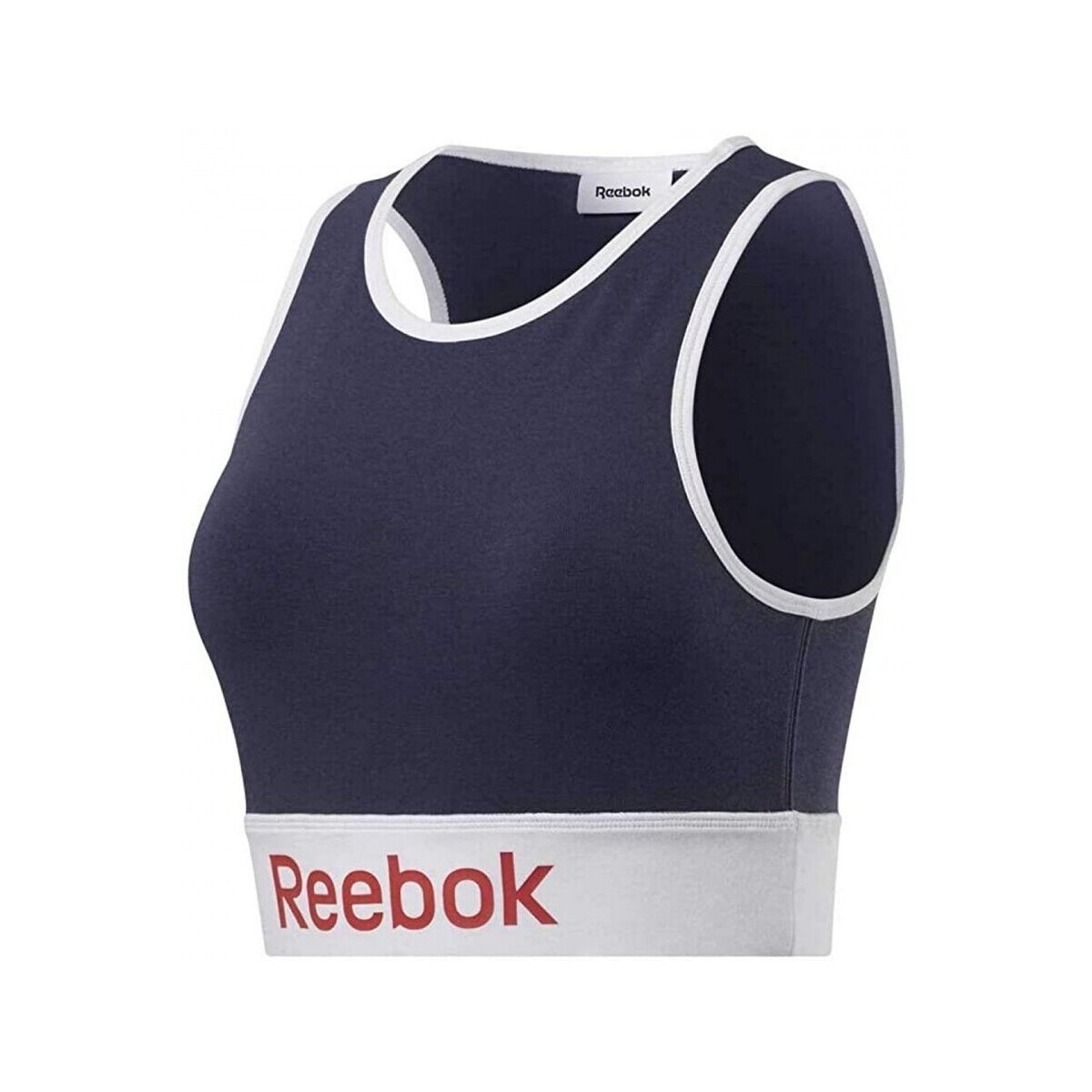 Vêtements Femme Doudounes Reebok Sport Linear Logo Cotton Bra Bleu