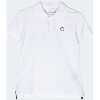 Vêtements Garçon T-shirts & Polos Trussardi  Blanc