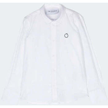 Vêtements Garçon Chemises manches 8-9 Trussardi  Blanc