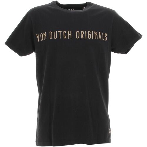 Vêtements Homme T-shirts manches courtes Von Dutch Tee-shirt Akishima mc regular fit Noir