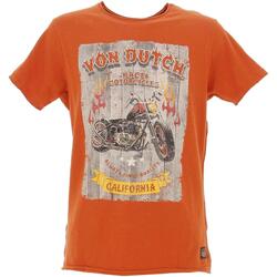 Vêtements Homme T-shirts manches courtes Von Dutch Tee-shirt collection mc regular fit Orange