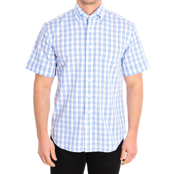 Vêtements Homme Chemises manches longues Cafe' Coton MODENA3-11NBSS Blanc