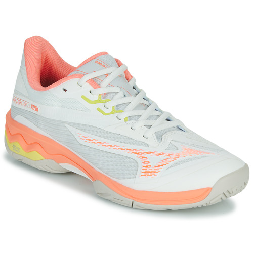 Chaussures Femme Tennis Sky Mizuno WAVE EXCEED LIGHT 2 AC Blanc / Corail