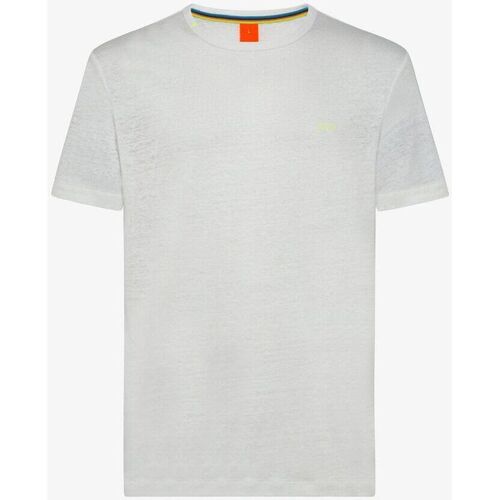 Vêtements Homme T-shirts manches mit Sun68  Blanc