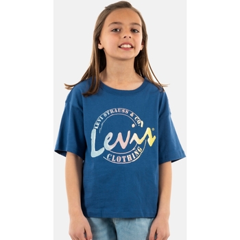 Vêtements Fille T-shirts manches courtes Levi's 4eh190 Bleu