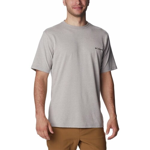 Vêtements Homme T-shirts manches courtes Columbia Higher Power graphic-print T-shirt Gris