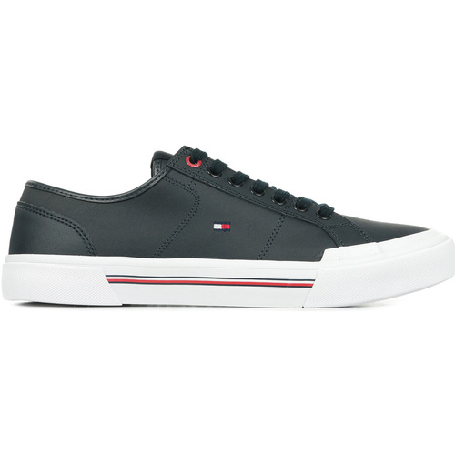Chaussures Homme Baskets mode Tommy Hilfiger Core Corporate Vulc Leather Bleu