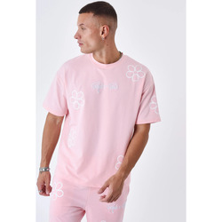 Vêtements Homme TEEN polka dot-print tulle shirt Oro Stone Island logo-appliqué zip-up hoodie Tee Shirt 2310004 Rose