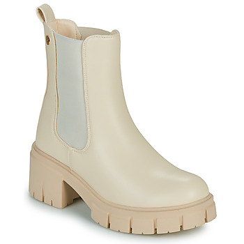 Chaussures Femme Boots La gamme  Cerises  pour celles qui affectionnent le style girly et décontractéises APRIL Blanc