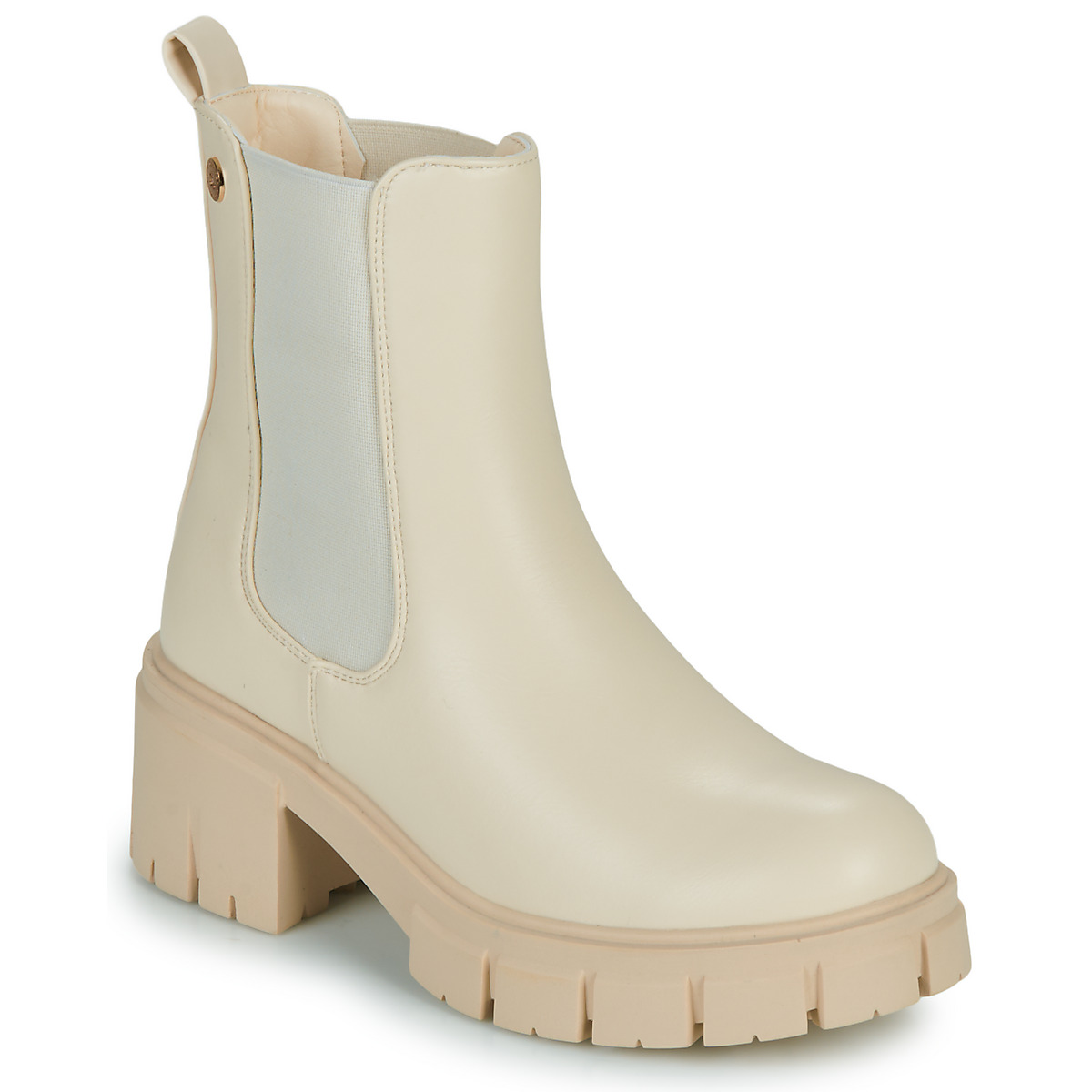 Chaussures Femme Boots Sandals BIOMECANICS 222209-B S Plata Y Puntos APRIL Blanc
