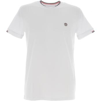 Vêtements Homme T-shirts manches courtes Benson&cherry Tricolore t-shirt mc Blanc