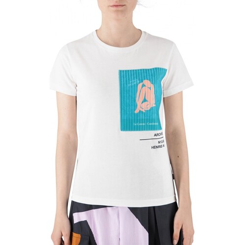 Vêtements Femme T-shirts & Polos Ko Samui Tailors Galerie T-shirt ajust Blanc