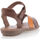 Chaussures Femme Sandales et Nu-pieds Diabolo Studio Sandales / nu-pieds Femme Marron Marron