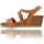 Chaussures Femme Sandales et Nu-pieds Inter-Bios Sandalias Confortable Sandalias con Cuña para Mujer Inter-Bios 5642 - Estilo Orange