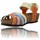 Chaussures Femme Sandales et Nu-pieds Inter-Bios Sandalias Confortable Sandalias con Cuña para Mujer Inter-Bios 5338 - Colorido Multicolore