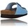 Chaussures Femme Sandales et Nu-pieds Inter-Bios Sandalias Confortable Sandalias Bios con Hebillas para Mujer de Inter-Bios 7206-MM Bleu