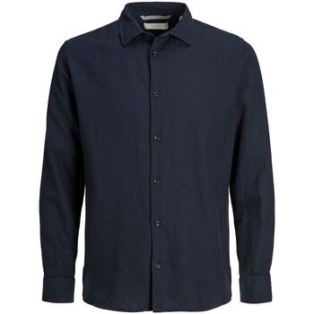 Vêtements Homme Chemises manches longues Jack & Jones 12225707 LAYNE-PERFECT NAVY Bleu