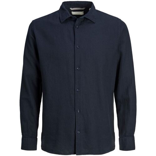 Vêtements Homme Chemises manches longues Jack & Jones 12225707 LAYNE-PERFECT NAVY Bleu