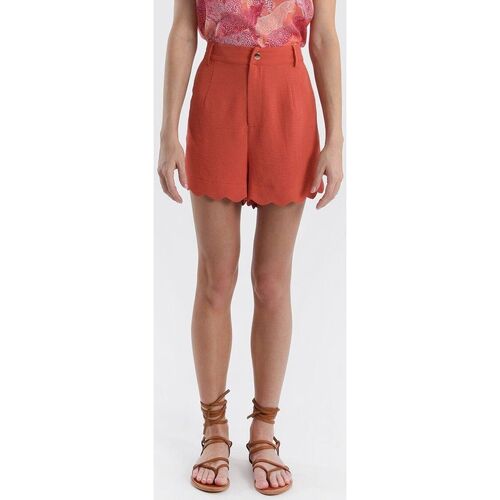 Vêtements Femme Palm Shorts / Bermudas Molly Bracken G848BP-CORAL Rouge