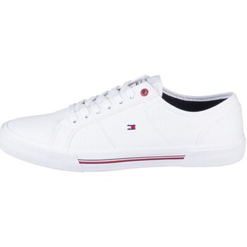 Chaussures Homme Baskets basses Tommy Hilfiger Core Corporate Vulc Canvas Blanc