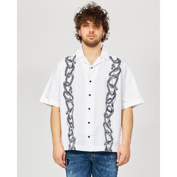 Vêtements Homme Chemises manches longues BOSS Chemise  manches courtes modèle oversize Blanc