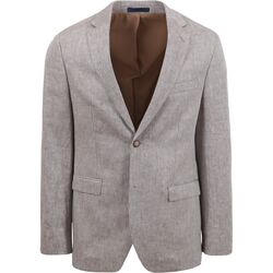 Vêtements Homme Vestes / Blazers Suitable Veste de Costume De Lin Beige Beige
