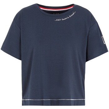 Vêtements Femme T-shirts & Polos womens Grau armani exchange accessoriesni T-shirt EA7 3RTT26 TJDZZ Donna Blu scuro Bleu