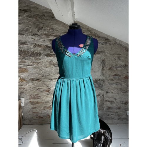 Zara Robe Zara Bleu - Vêtements Robes courtes Femme 15,00 €