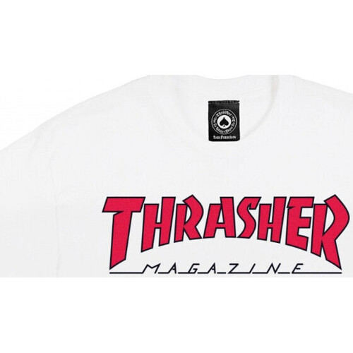 Vêtements Homme T-shirts & Polos Thrasher T-shirt outlined Blanc