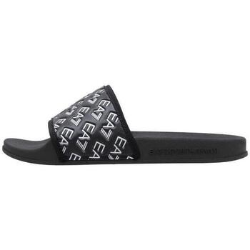 Chaussures Homme Tongs Emporio Armani diagonal-stripe EA7 XCP010 Noir