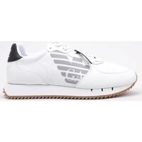 Chaussures Homme Baskets basses Emporio Red Armani Kids sneakers med logotryk og snøreA7 X8X114 Blanc